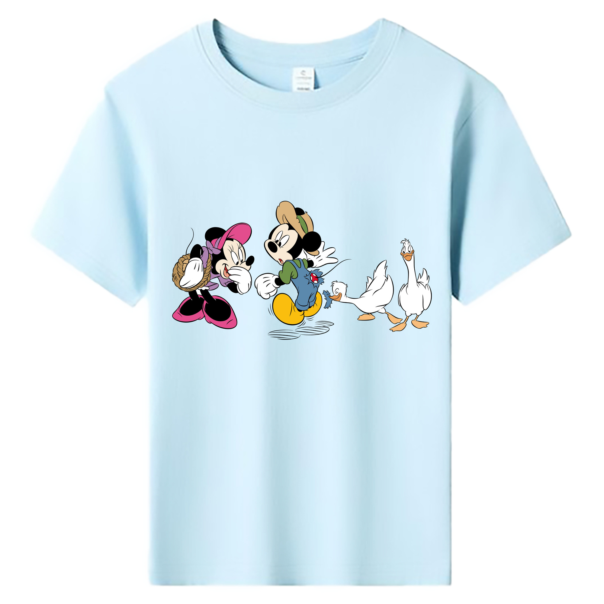 ミッキーマウス Mickey Mouse 綿100％キッズTシャツ（フロントプリント）